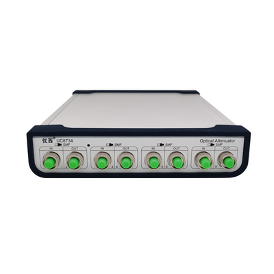 4 fibra óptica variable del solo modo del atenuador 9um 125um del canal