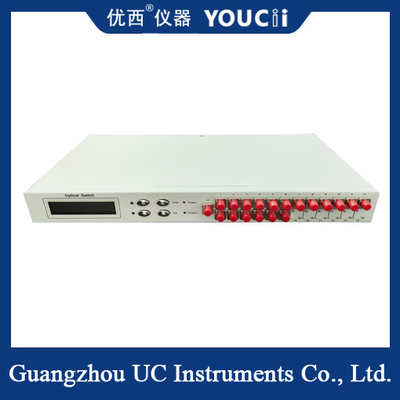 El interruptor óptico de 18 canales montado en el bastidor tiene bajas pérdidas