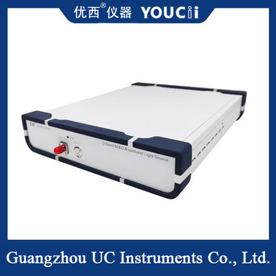 Fuente de luz de banda ancha ajustable de longitud de onda de banda O SLED de alta precisión
