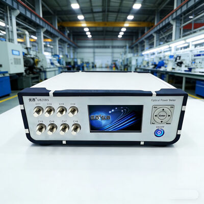 Medidor de potencia óptica económico de 8 canales, con función de descarga de datos